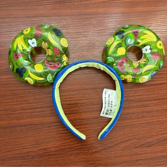Disney World Summer Fun Inflated Swim Tube Mickey Ears Headband EUC - Picture 1 of 10